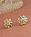 Unique 1 Gram Gold Earring Pastel Green Ear Studs ER4264