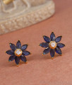 Buy 1 Gram Gold Earring Sapphire Ear Studs ER4267