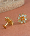 Elegant Pastel Green Studs Gold Imitation Earring ER4281