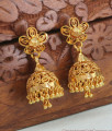 Latest Stripe Design Gold Jhumka 1 Gram Gold Earring ER4305