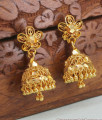 Medium Size Regular Use Earring Gold Plated Jhumkas ER4307