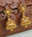 One Gram Gold Jhumki Earring Beads Design With Strips ER4308