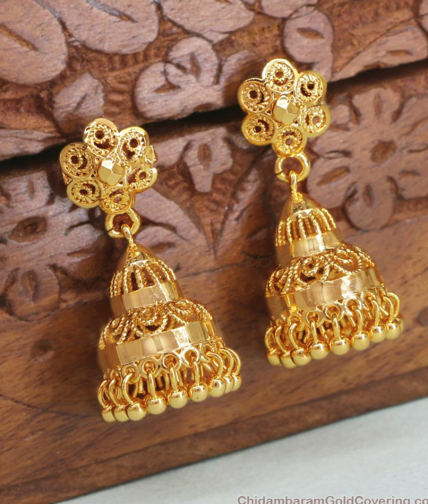 Wedding Design Small Adukku Gold Jhumki Earring Shop Online ER4309