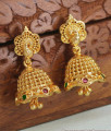 Gorgeous Peacock Design Gold Jhumki Heavy Umbrella Earring ER4312