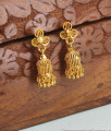 Small Flower Design Gold Plated Jhumki Earring ER4314