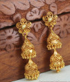 Women Wedding Gold Adukku Jhumki For Brides ER4315