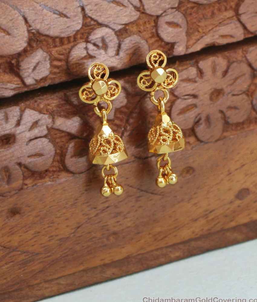 Elegant Micro Gold Plated Jhumka Earring For Girl ER4316