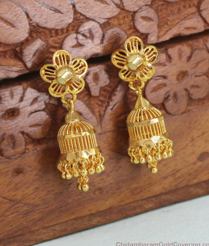 Small Bird Cage Design Gold Jhumka Shop Online ER4326