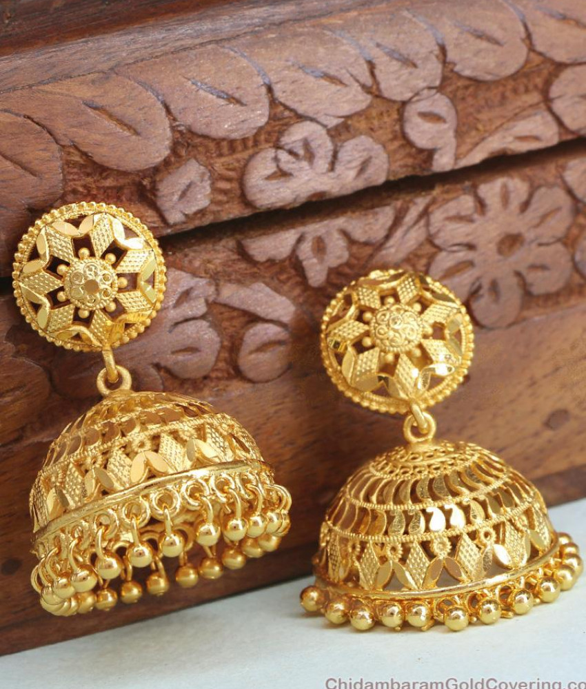 22K Gold Earring Big Jhumka For Brides ER4331