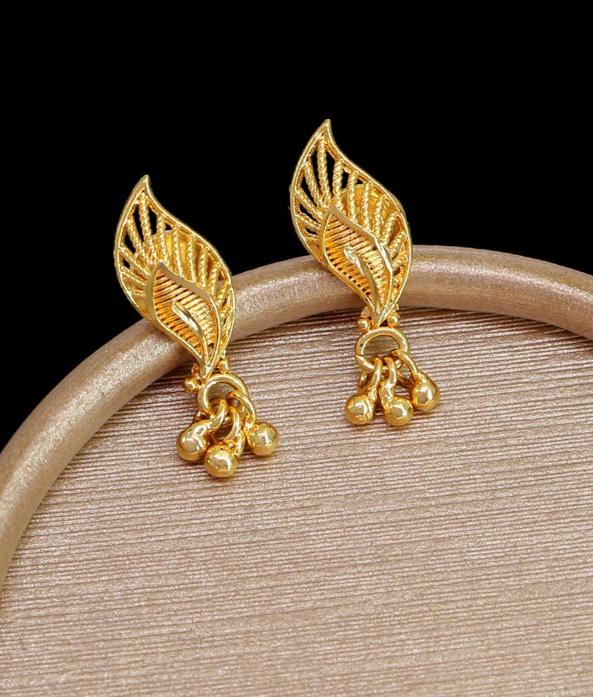 Elegant Leaf Studs Gold Imitation Earring ER4333