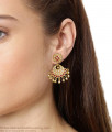 Premium Impon Panchaloha Earring Pearl Jewelry ER4338