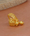 Latest One Gram Gold Hoop Earring Hanging Bead Design ER4362