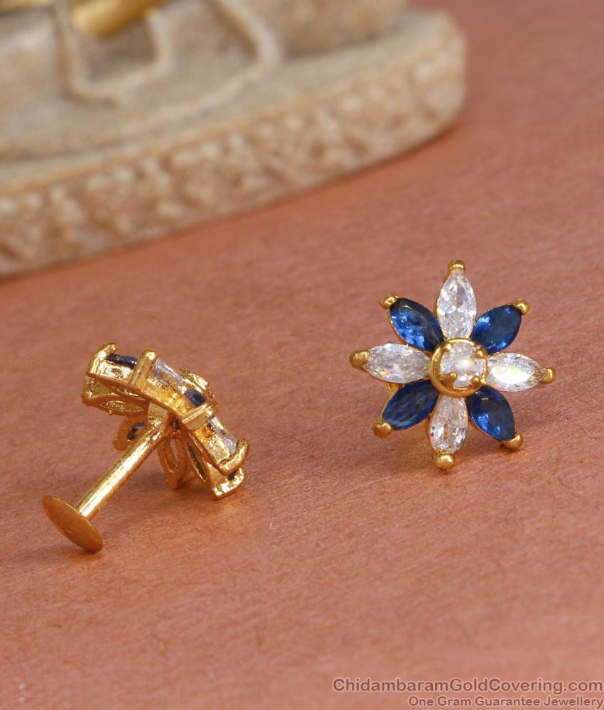 Beautiful Small Diamond Studs Gold Plated Earring Designs ER4370