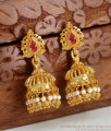 True Gold Tone Bridal Jhumkas Pearl Earring ER4372