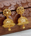 South Indian Bridal Gold Jhumka Earring Without Stone ER4375