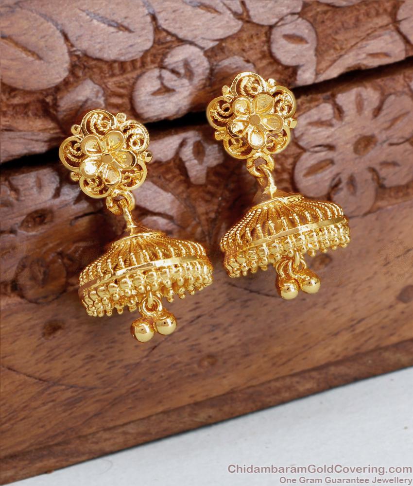 New Model Gold Jhumka Bridal Wear Earring For Women ER4386