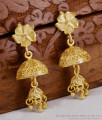 Long Forming Gold Adukku Jhumki Design For Bride ER4390