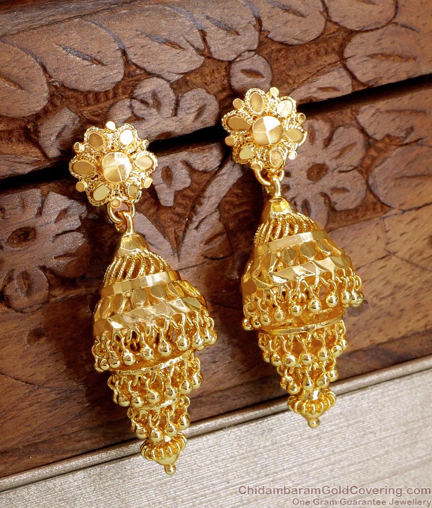 4 Layer True Bridal Jhumki Gold Look Earring ER4395