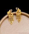 Latest Screw Back 2 Gram Gold Earring Peacock Design ER4400