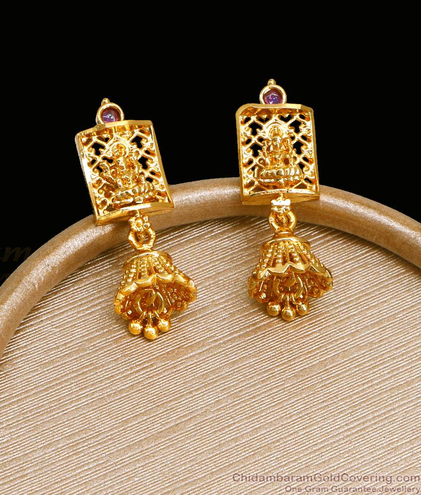 New Model Gold Design Jhumka Earring Lakshmi Design ER4405