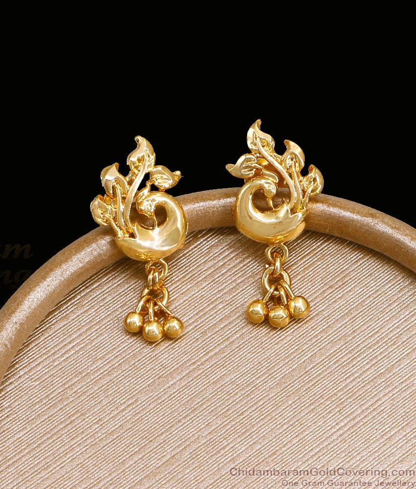 Cute Peacock Earring Daily Wear Gold Jewelry ER4415