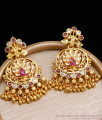 Beautiful Kemp Stone Gold Design Earring For Brides ER4416