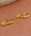 Yellow Stone Gold Imitation Huggie Hoop Earrings ER4423