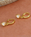 New Model Heart Shaped Diamond Hoops Imitation Jewelry ER4424