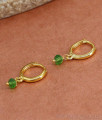 Attractive Lime Green Stone Hoops At Affordable Price ER4430