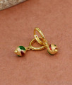 Stylish 1 Gram Gold Earring Stone Hoops Design ER4433