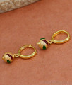 Stylish 1 Gram Gold Earring Stone Hoops Design ER4433