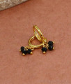 Multi Black Beads Gold Hoops Daily Wear Earrings ER4434