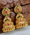 Traditional Heavy Gold Plated Jhumki Stone Earring ER4491