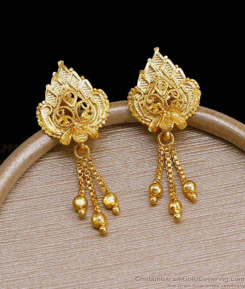 Peacock Design Light Weight 2 Gram Gold Earring ER4496