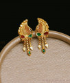 Regular Use Enamel Design Gold Mango Studs For Women ER4501