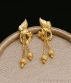 Trendy Light Weight Gold Design Peacock Earring For Daily Use ER4508