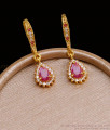 New Model Gold Plated Stone Hoops Earring Shop Online ER4537