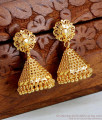 Classic Cone Shaped Gold Jhumki Earrings ER4546