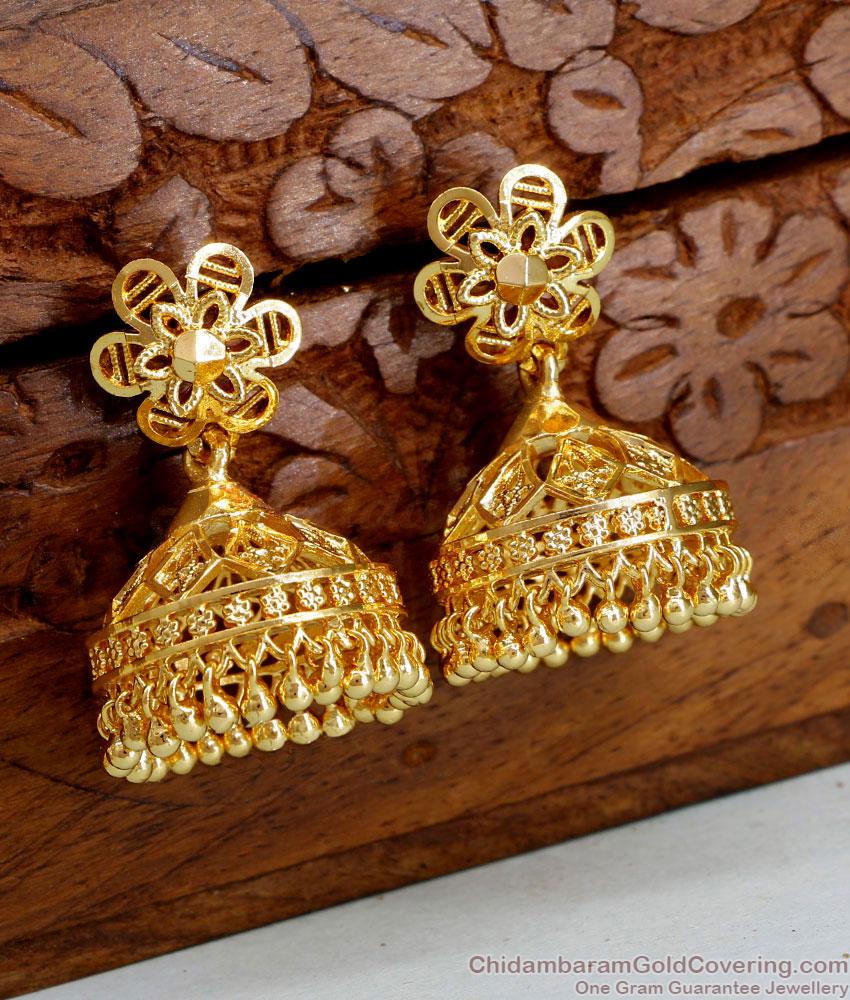 Shop Gold Plated Medium Jhumki For Brides ER4552