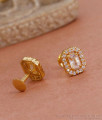 American Diamond Stud Earrings Gold Imitation Jewelry ER4562