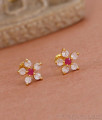 Small Ad Stone Gold Studs For Regular Use With Price ER4580