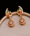 Stylish Peacock Design Fancy Earring Gold Plated Jewelry ER4610