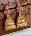 High Quality Gold Plated Jhumki Earring With Pearls ER4618