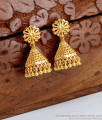 Plain One Gram Gold Jhumki Earring Cone Design Shop Online ER4622