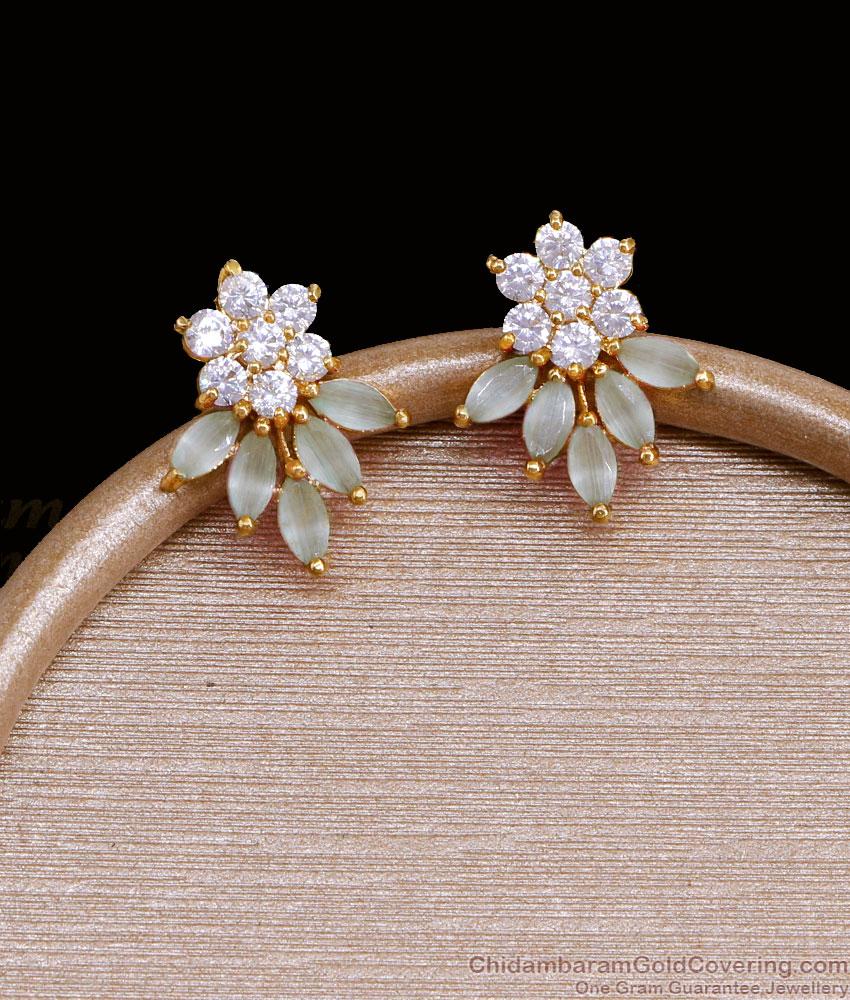 Shop White Stone Studs Gold Design Online For Women ER4671