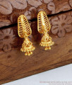 Plain Light Weight Gold Plated Jhumkas Shop Online ER4684