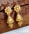 Traditional Gold Model Cone Jhumki Layered Design ER4686