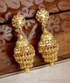 Modern Gold Plated Layered Jhumki Earring For Wedding ER4691