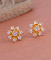 Small Screw Back 1 Gram Gold Stud Diamond Earring ER4707