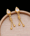 Regular Use White Stone Gold Imitation Party Wear Earring ER4736